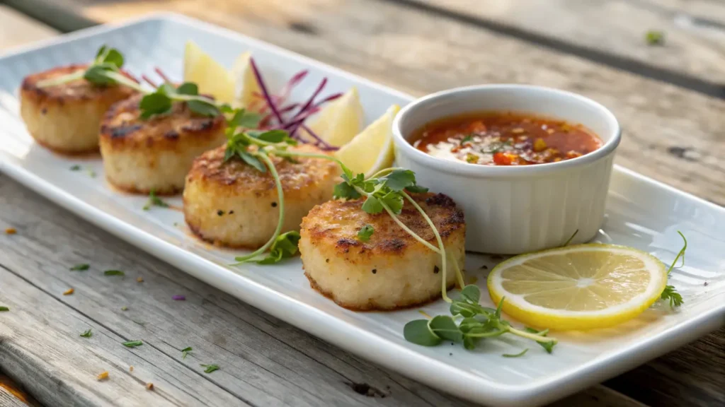 Sea scallop cakes