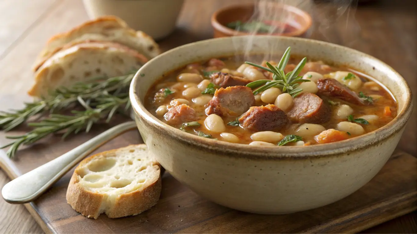 white bean and sausage soup