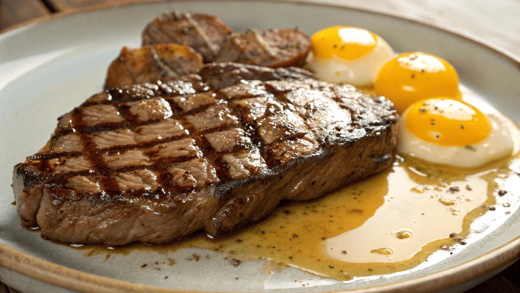 Best carnivore diet recipes with ribeye steak and egg yolks cooked in tallow