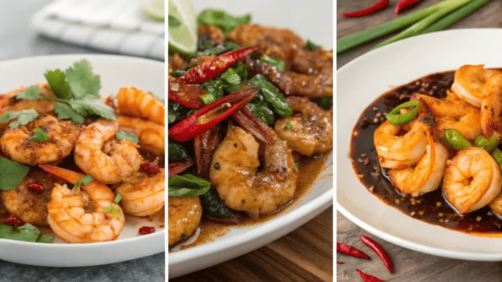 Global shrimp seasoning styles: Cajun, Thai, and Chinese