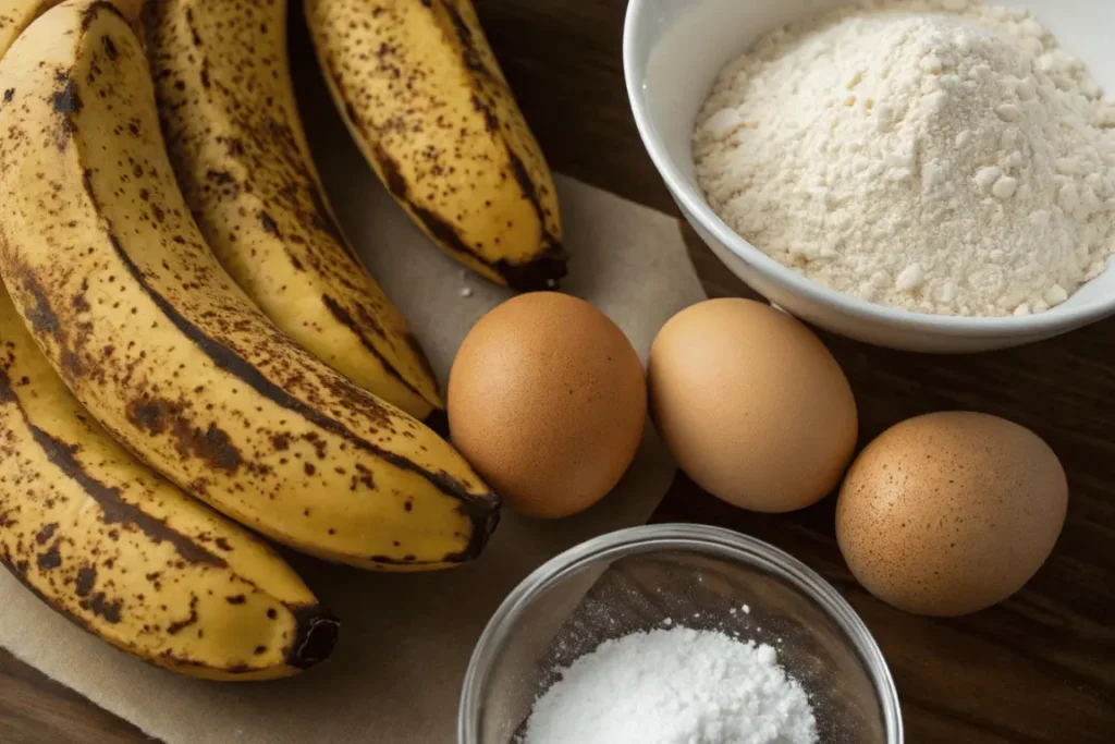 ingredients for 4 ingredient banana bread