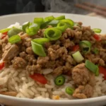 ground turkey and rice recipes dish close-up