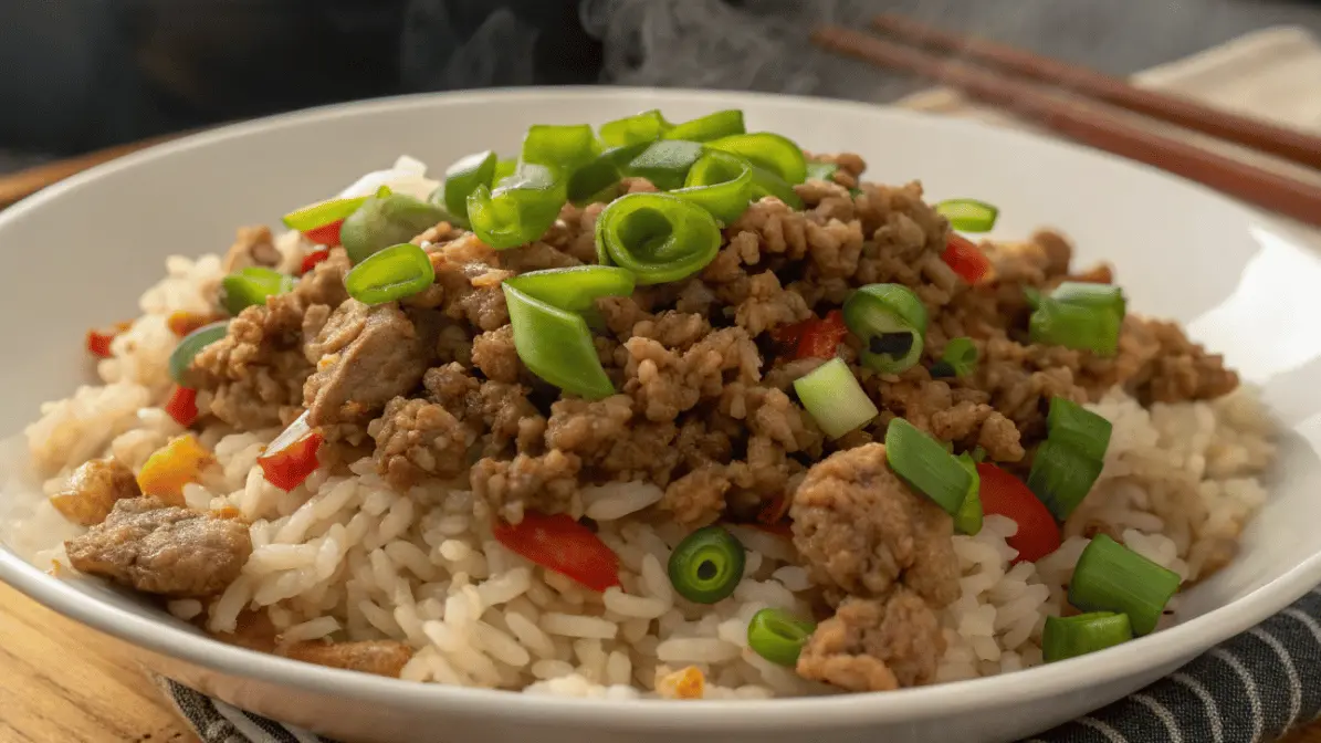 ground turkey and rice recipes dish close-up