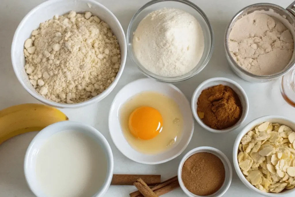 ingredients for protein waffles recipe