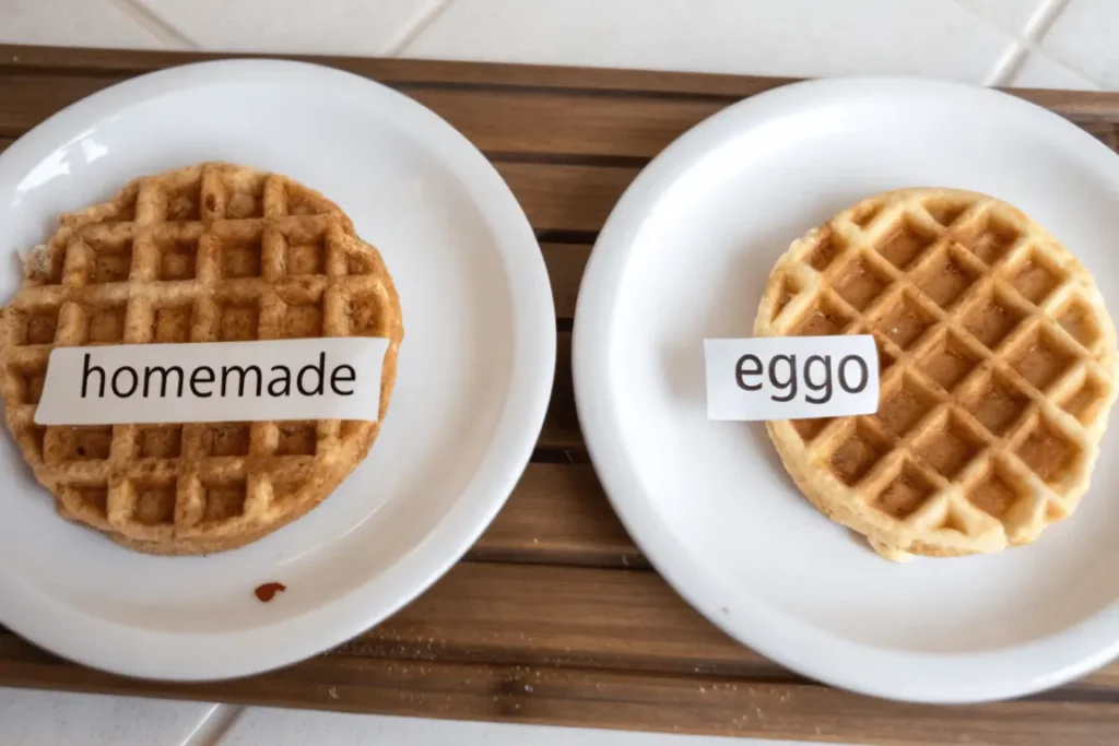 homemade protein waffles vs Eggo comparison