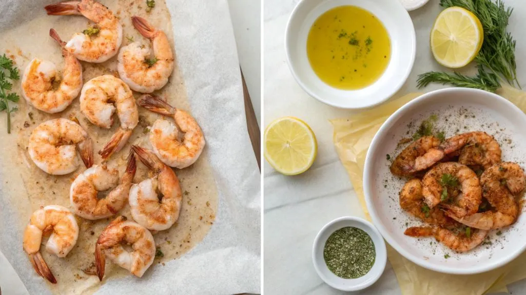 Comparison of dry-rubbed shrimp vs. shrimp in citrus marinade