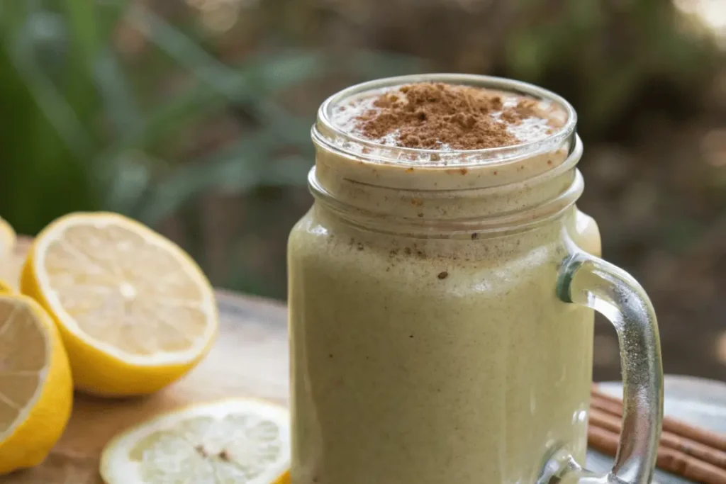 Natural Zepbound drink with fiber and lemon
