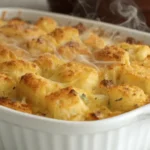 Tater Tot Casserole fresh out of the oven