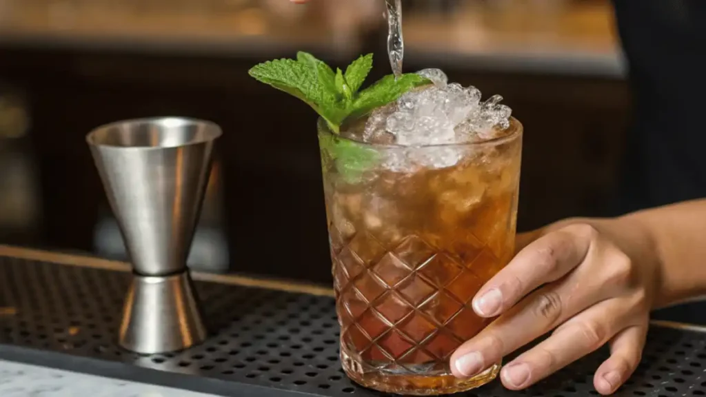 How to make the perfect Mai Tai recipe step by step with shaker and garnish