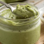 Homemade pistachio cream recipe in a jar with fresh pistachios